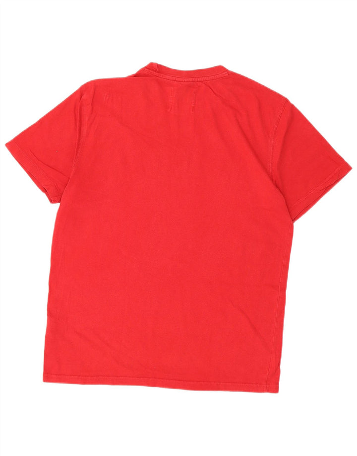 Fila Herre Grafisk T-Shirt Top XS Rød Bomuld