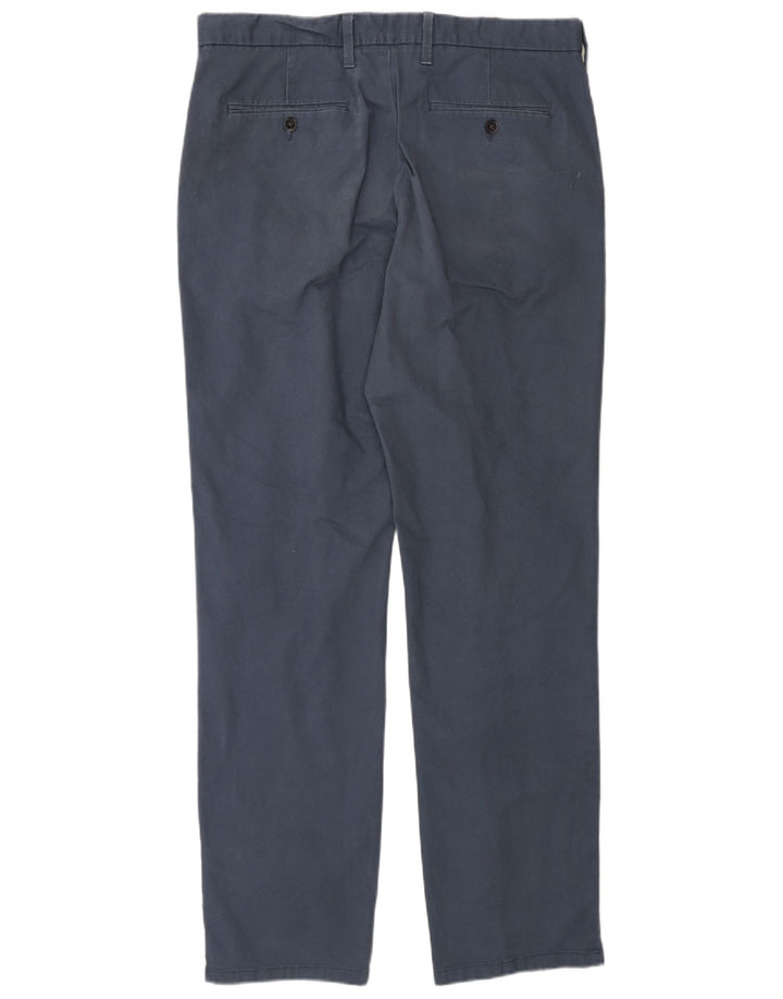 Marks & Spencer Herre Regular Fit Chinobukser W34 L32 Blå bomuld