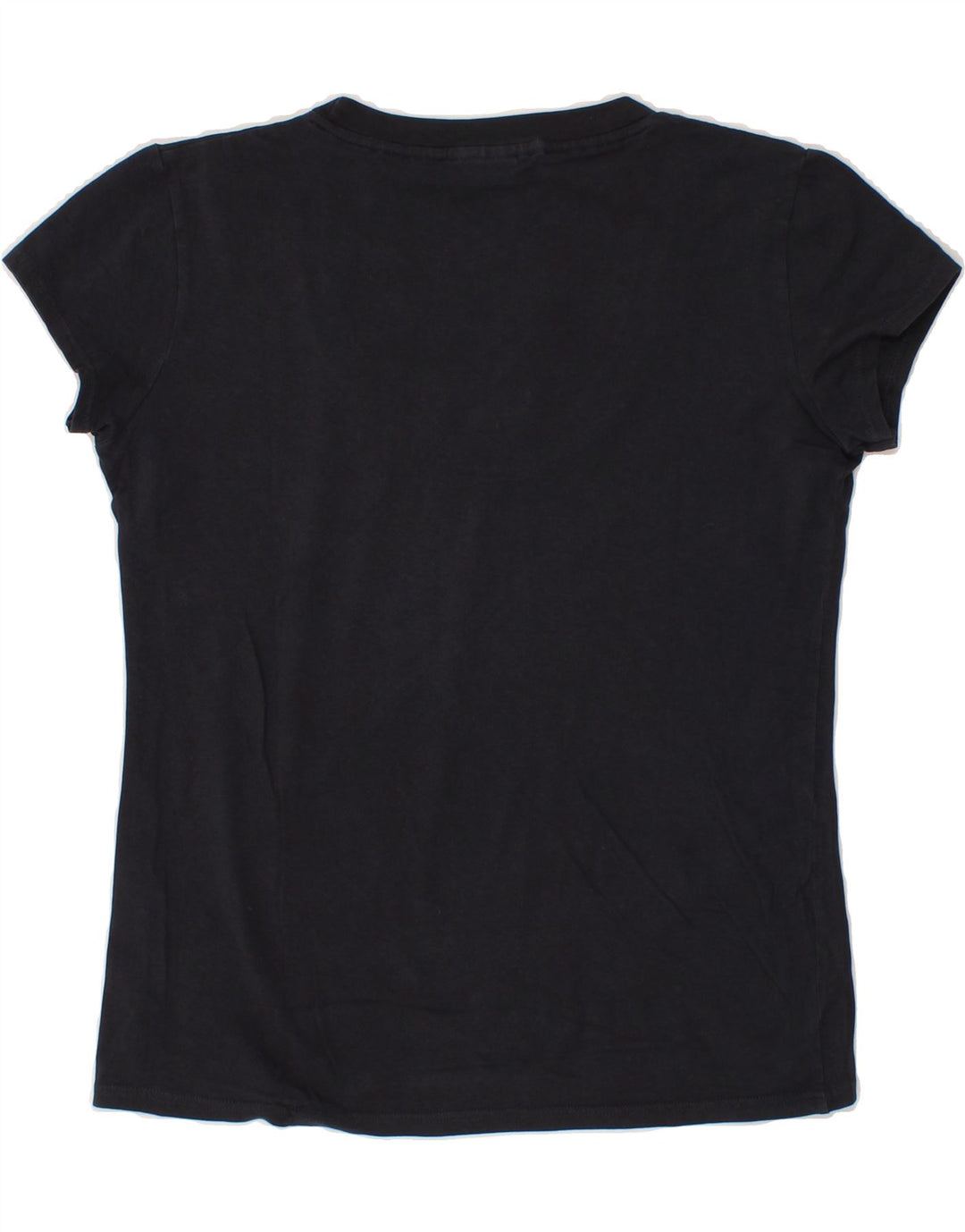FILA Womens T-Shirt Top UK 14 Large Black Cotton Vintage Fila and Second-Hand Fila from Messina Hembry 
