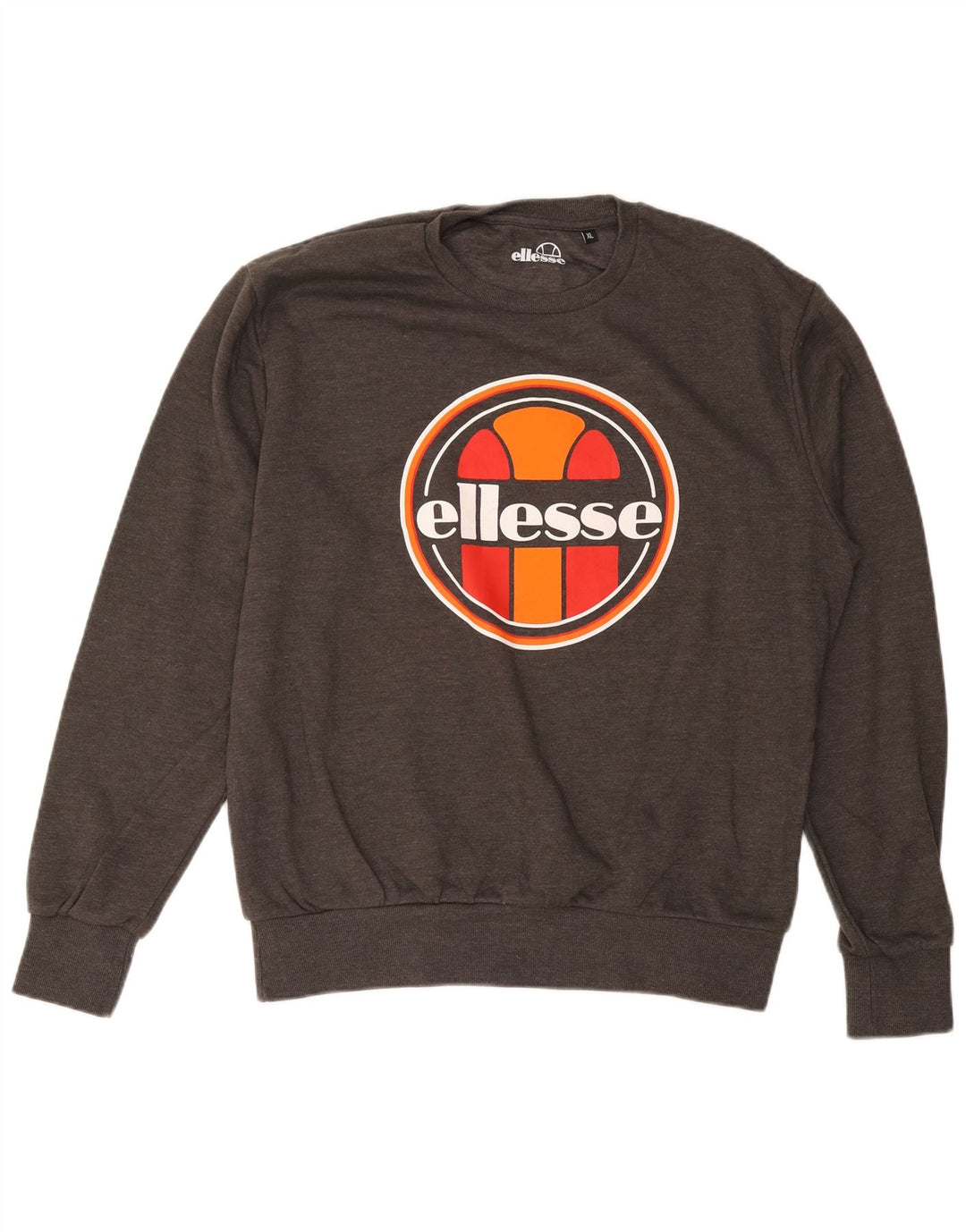 ELLESSE Grafisk sweatshirt til mænd XL Grå bomuld