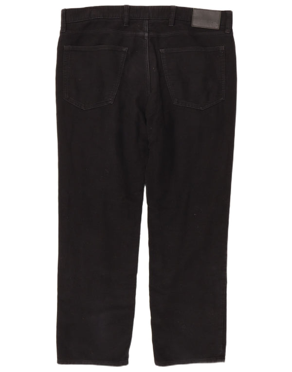 Marks & Spencer Herre Regular Fit Casual Bukser W38 L29 Sort Bomuld