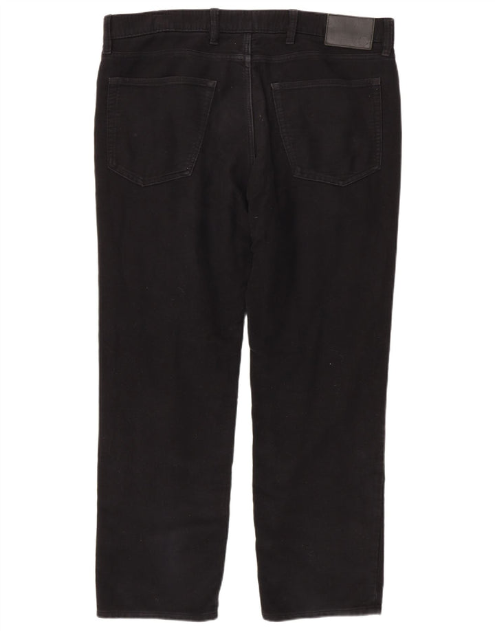 Marks & Spencer Herre Regular Fit Casual Bukser W38 L29 Sort Bomuld