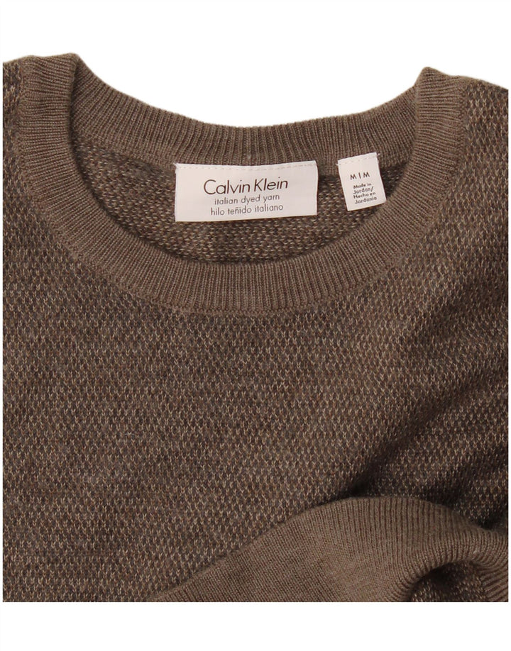 Calvin Klein Herre trøje med rund hals, mellemgrå