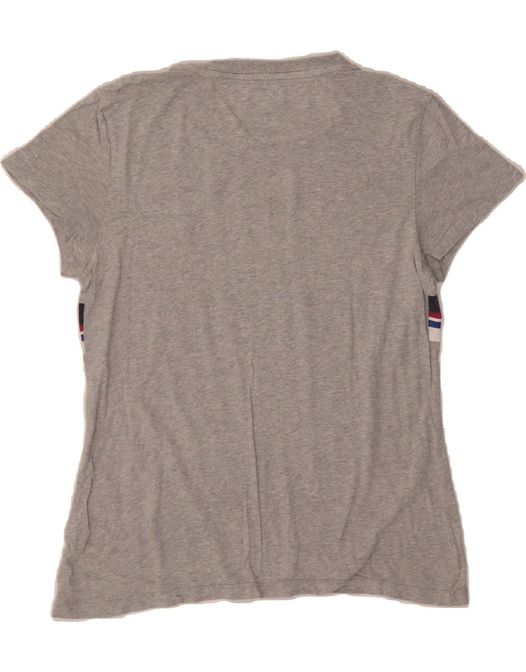 TOMMY HILFIGER Womens Graphic T-Shirt Top UK 14 Medium Grey Vintage Tommy Hilfiger and Second-Hand Tommy Hilfiger from Messina Hembry 