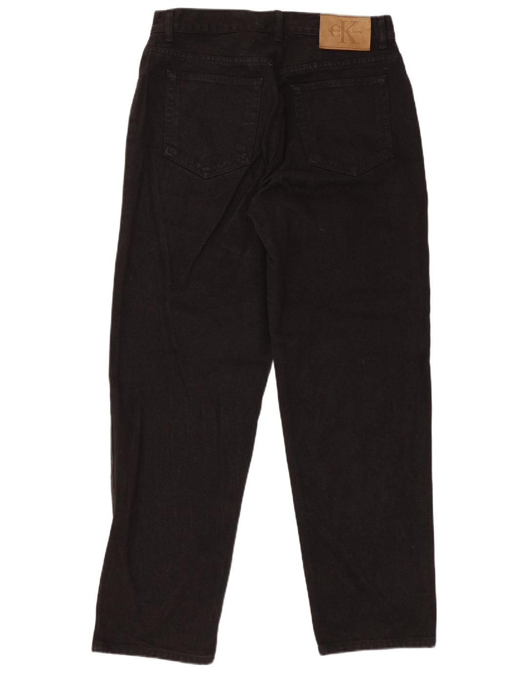 Calvin Klein Herre Regular Straight Jeans W32 L30 Sort Bomuld