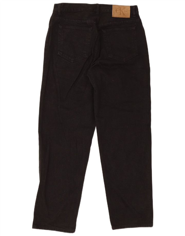 Calvin Klein Herre Regular Straight Jeans W32 L30 Sort Bomuld