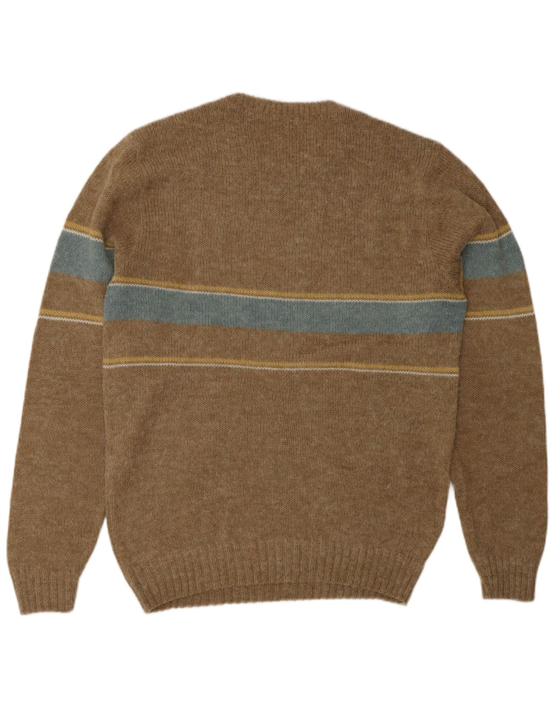 Portobello's herre sweater med rund hals IT 48 Medium Brown Colourblock