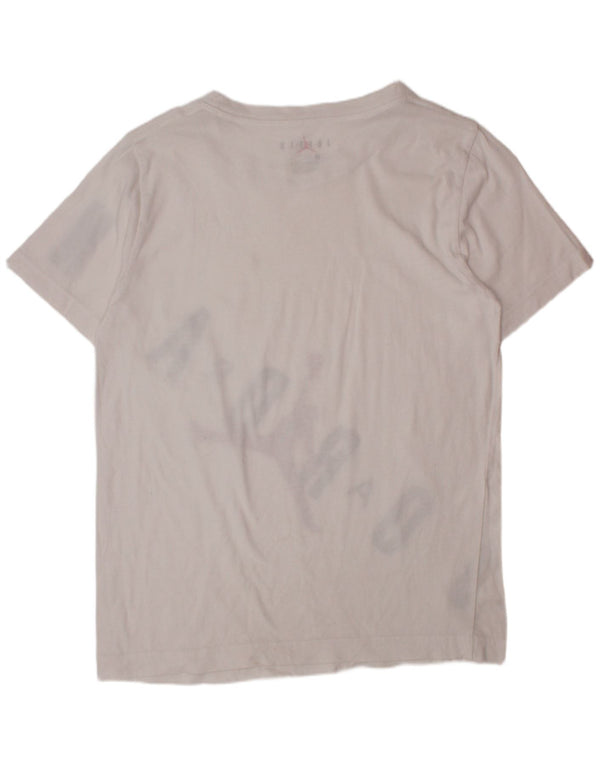 JORDAN Drenge Grafisk T-Shirt Top 10-11 år Medium Hvid