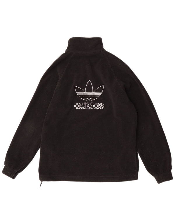 Adidas Fleece Jumper med lynlås til mænd lille sort polyester
