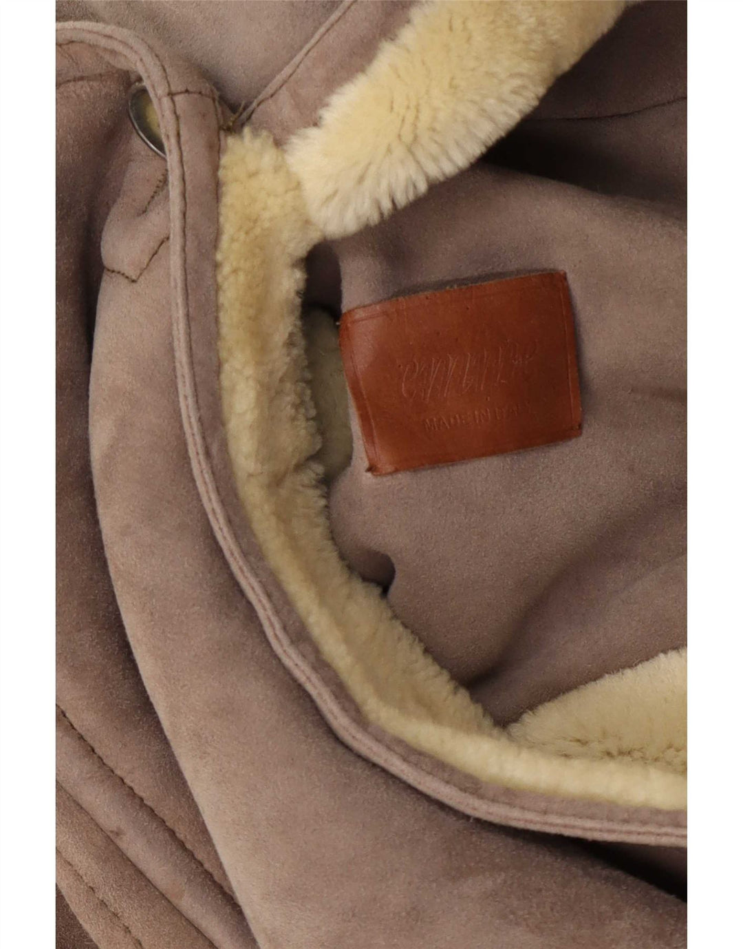 Emme Shearling Overcoat til mænd UK 36 Small Grey Colourblock