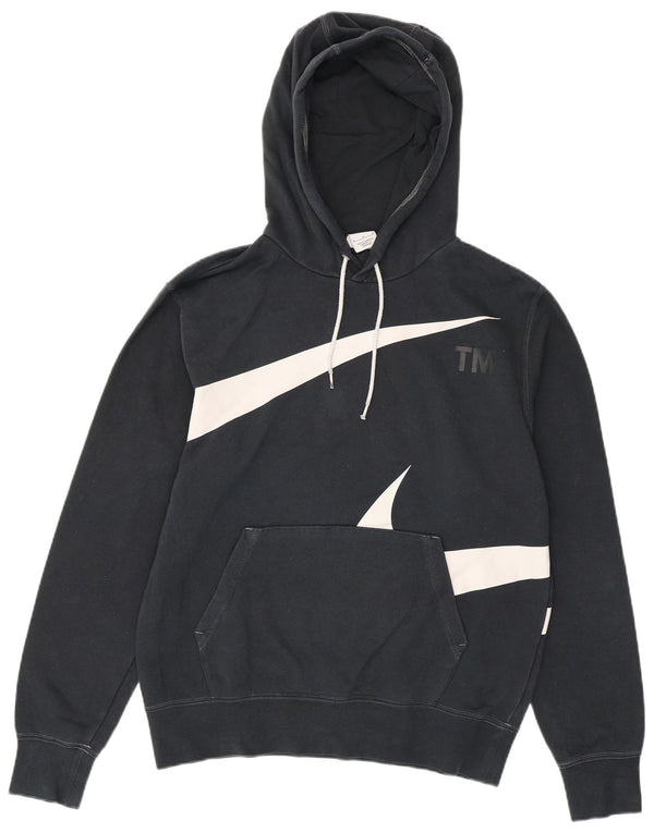 Nike grafisk hættetrøje til mænd Medium Sort Colourblock Bomuld