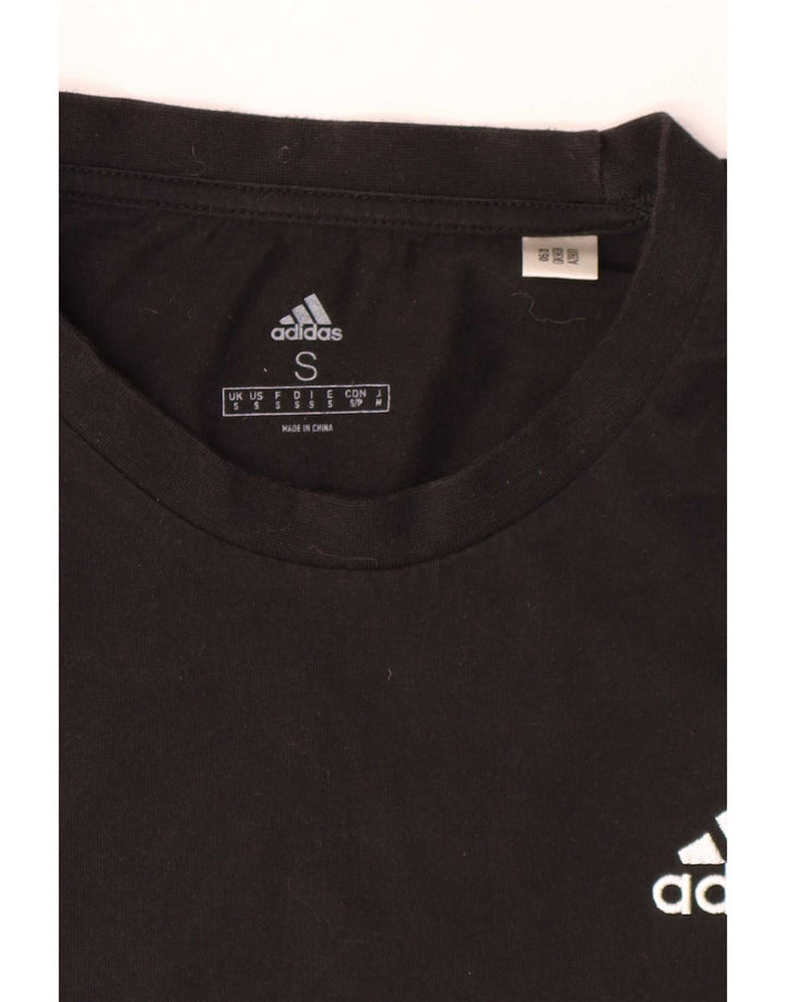 Adidas herre T-shirt top lille sort bomuld