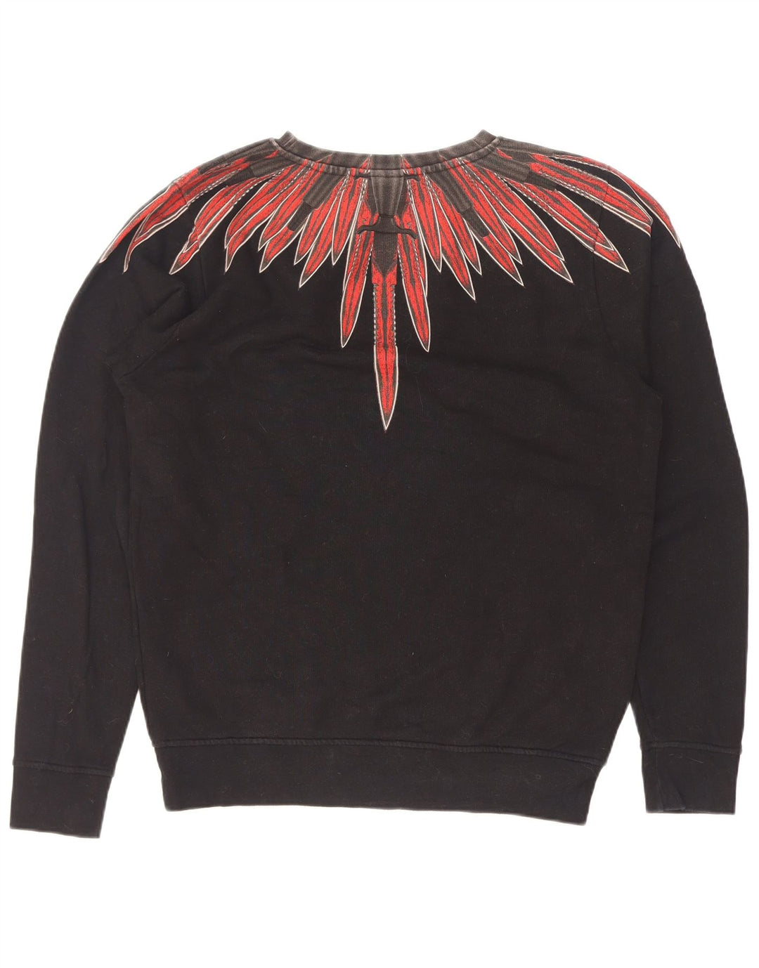 Marcelo Burlon Herre abstrakt mønster sweatshirt XS Sort bomuld