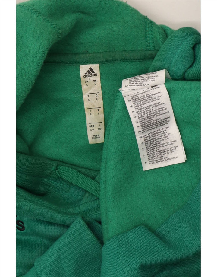 Adidas Herre hættetrøje Jumper Stor turkis bomuld