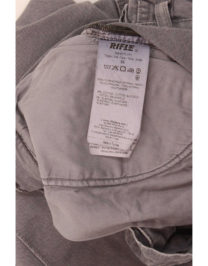 Rifle Herre Slim Jeans W32 L31 Grå Bomuld