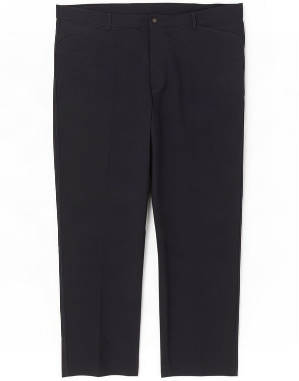 Farah Herre Classic Fit Casual Bukser W48 L31 Marineblå Polyester