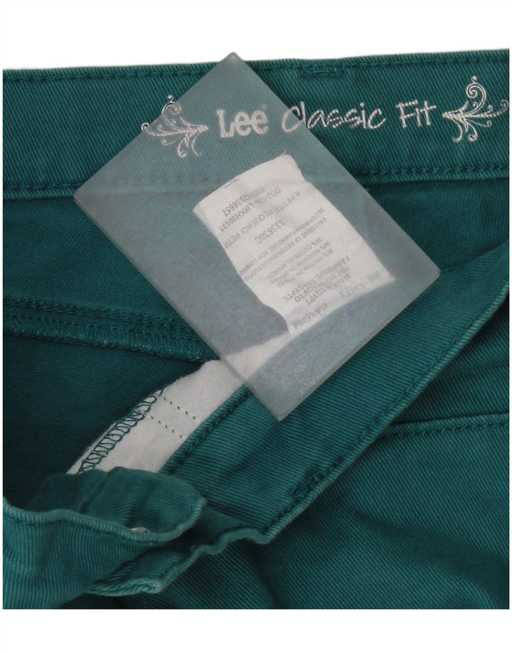 Lee Womens Classic Fit denimshorts US 8 Medium W30 Grøn bomuld
