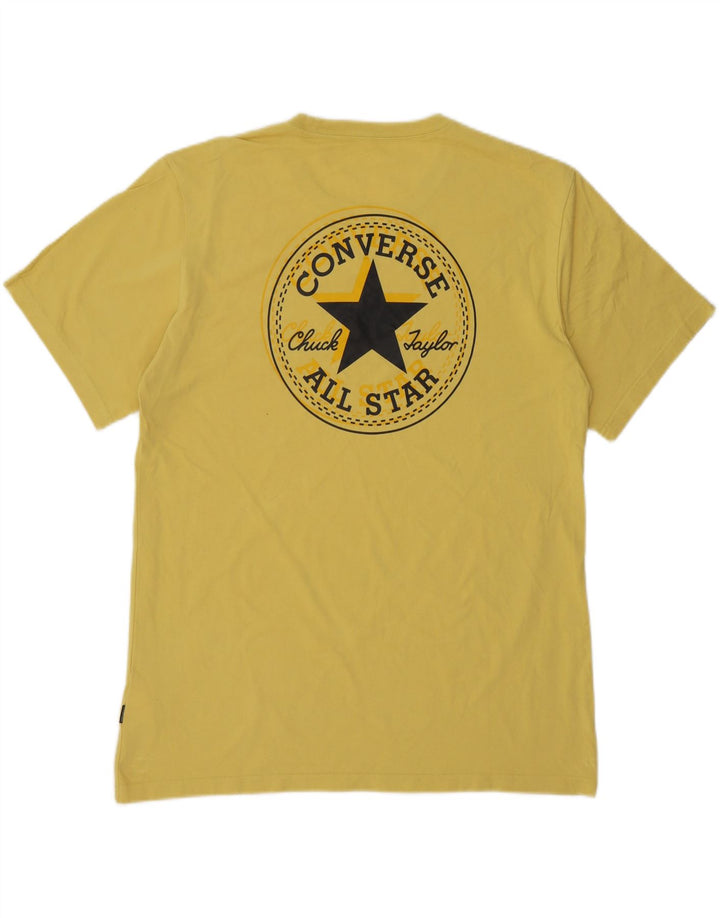 CONVERSE Mens Graphic T-Shirt Top XL Yellow Cotton Vintage Converse and Second-Hand Converse from Messina Hembry 