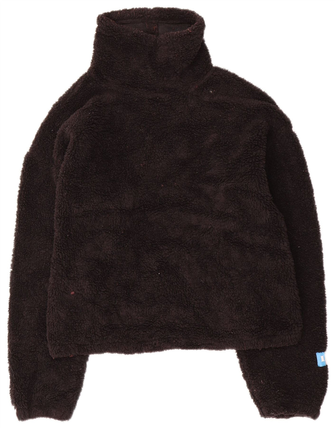 Levi's Dame Oversized Fleece Jumper UK 6 XS Sort Polyester
