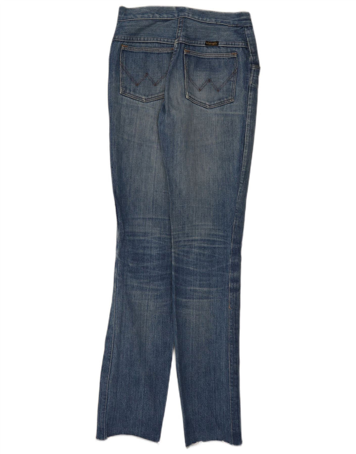 Wrangler Dame Slim Jeans W27 L34 Blå Bomuld