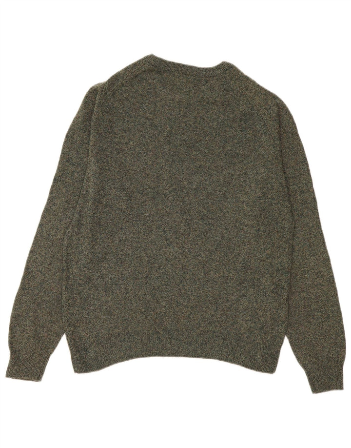 Marks & Spencer Herre Boat Neck Jumper Sweater Medium Green Flecked