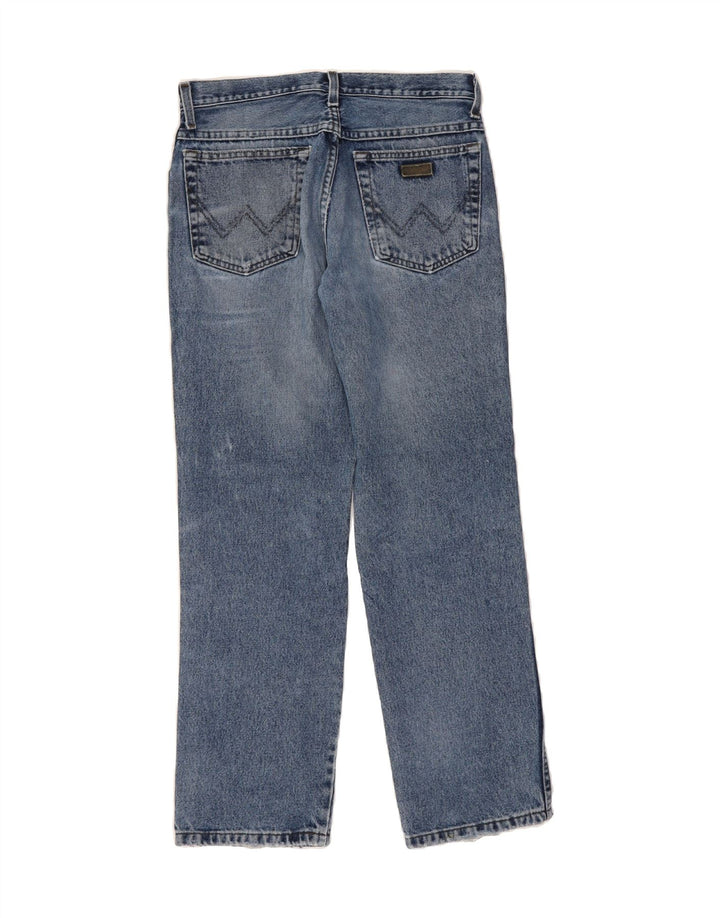 WRANGLER Mens Texas Straight Jeans W32 L30 Blue Cotton Vintage Wrangler and Second-Hand Wrangler from Messina Hembry 