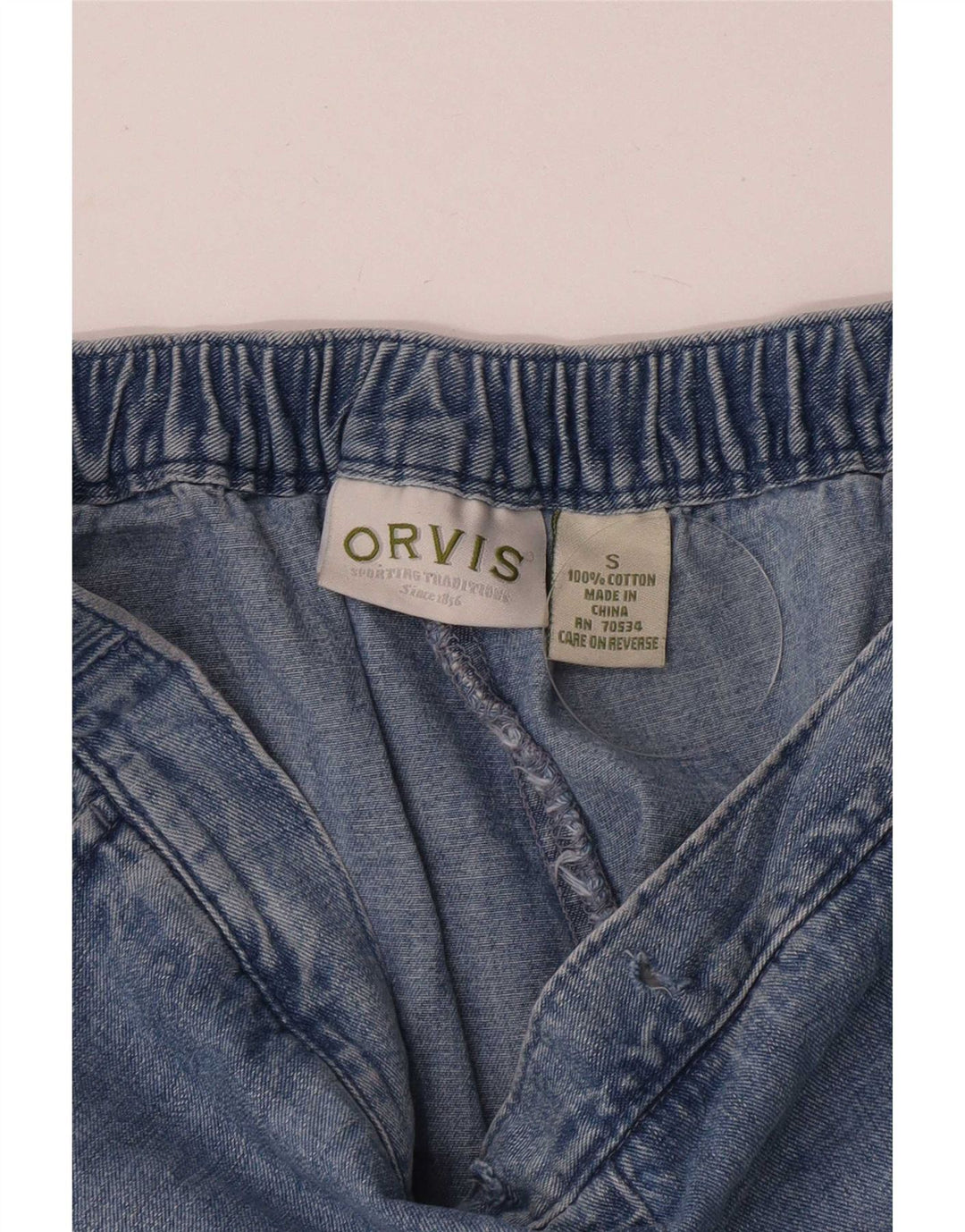Orvis Womens Regular Straight Jeans Small W32 L25 Blue Cotton