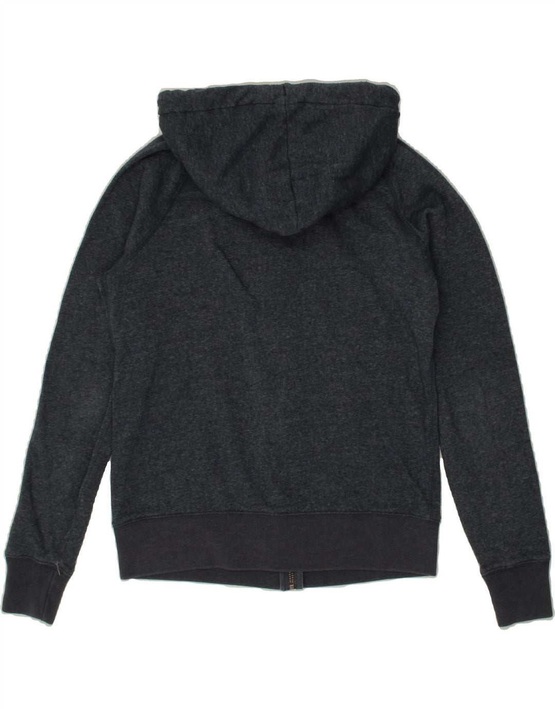 JACK WILLS Womens Graphic Zip Hoodie Sweater UK 10 Small Blue Polyester Vintage Jack Wills and Second-Hand Jack Wills from Messina Hembry 