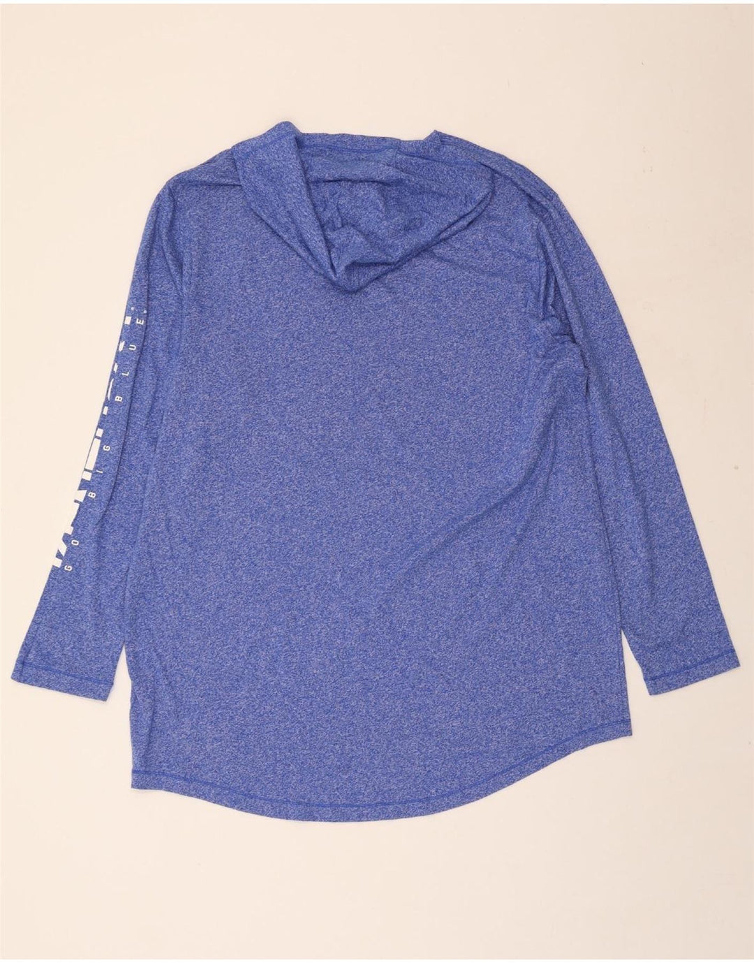 NIKE Mens Hooded Top Long Sleeve XL Blue Cotton