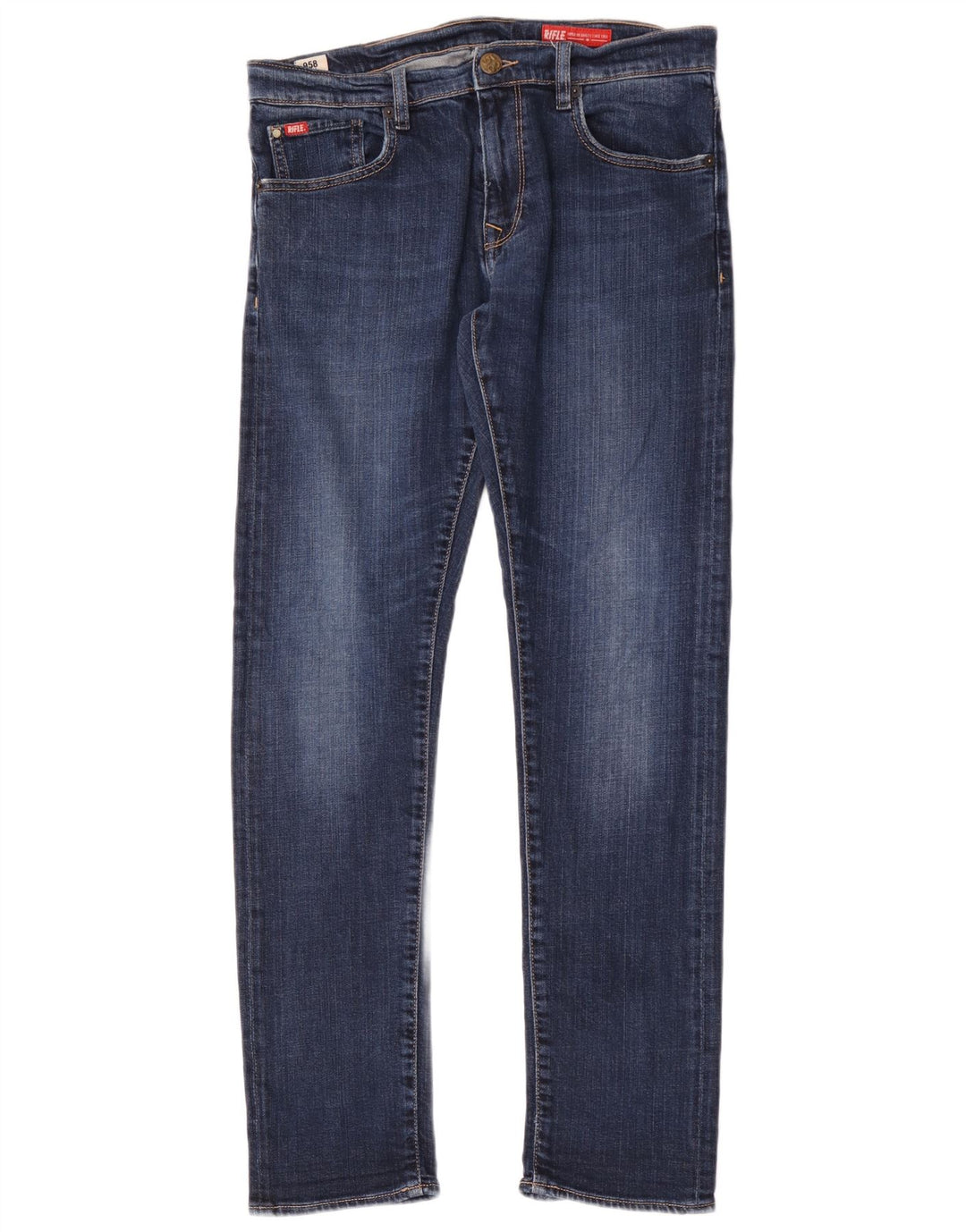 Rifle Herre Slim Jeans W34 L33 Blå Bomuld