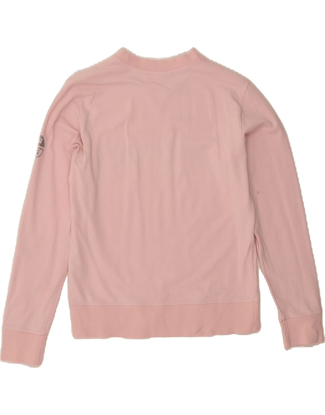 NORTH SAILS Womens Graphic Sweatshirt Jumper UK 14 Large Pink Cotton Vintage North Sails and Second-Hand North Sails from Messina Hembry 