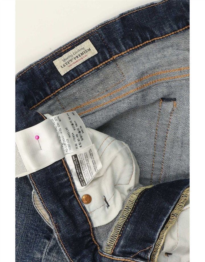 Levi's Slim Jeans til mænd W32 L30 blå bomuld