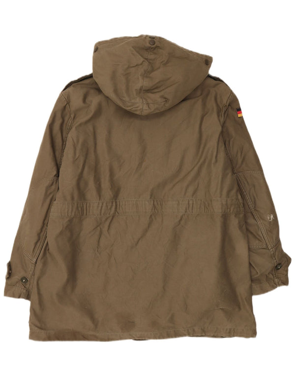 Vintage Herre Hætte Military Parka Jacket UK 40 Large Khaki