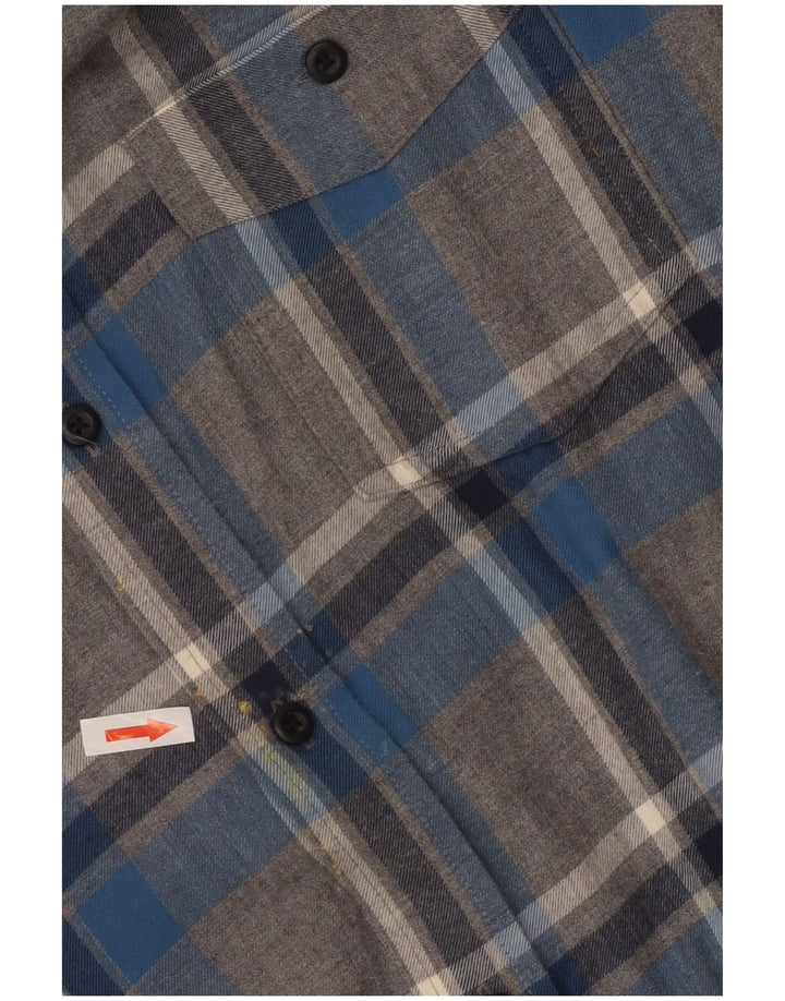 L.L.Bean Flannelskjorte til mænd XL Grå ternet bomuld