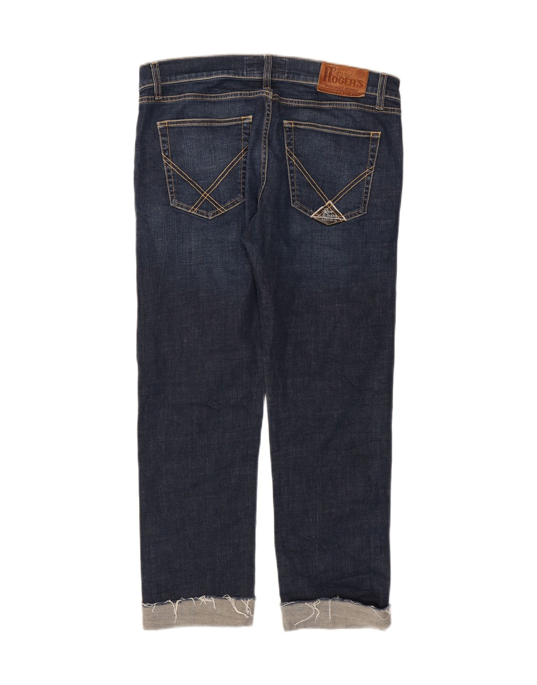 Roy Rogers lige jeans til kvinder W35 L28 marineblå bomuld