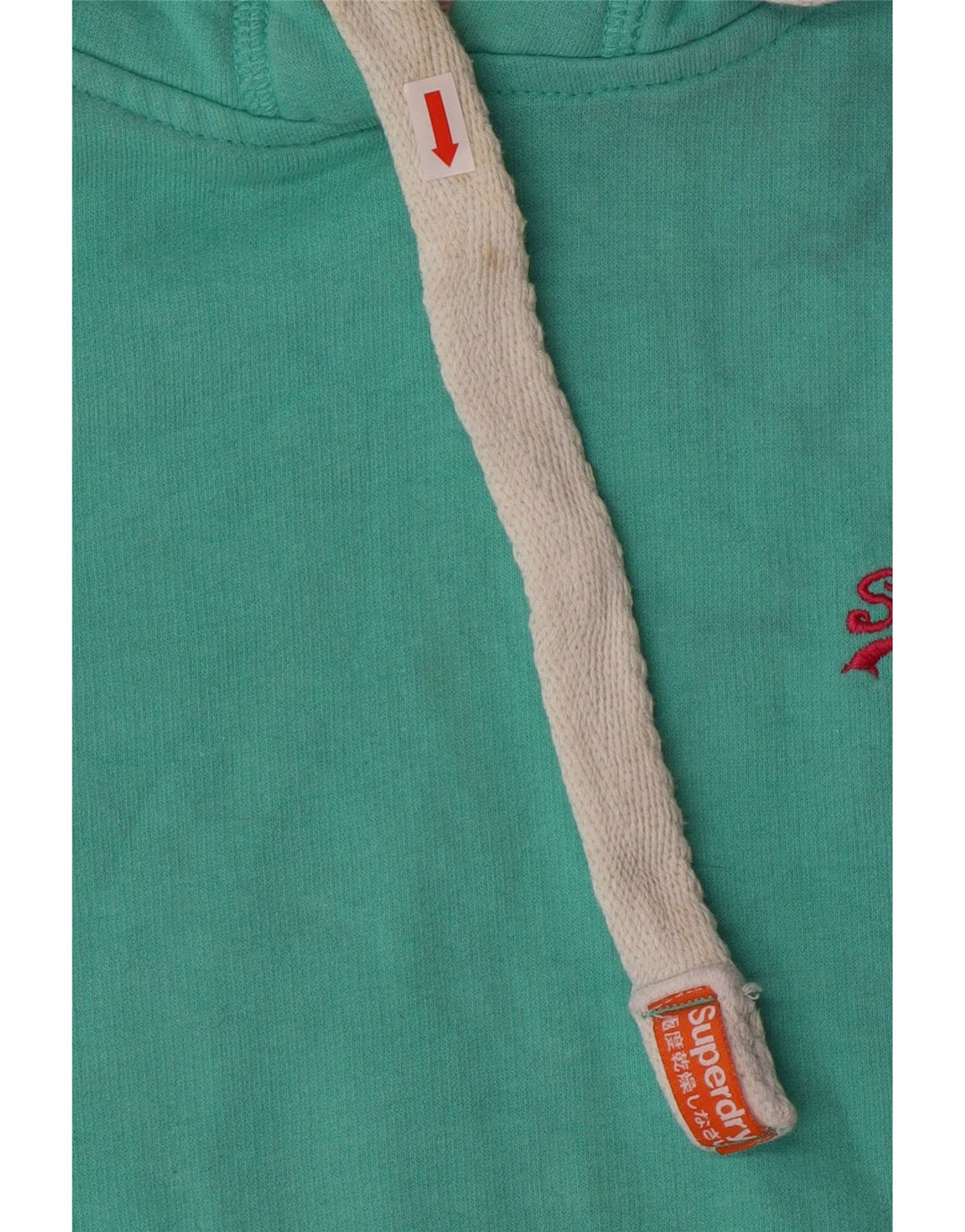 Superdry hættetrøje til kvinder UK 12 Medium turkis bomuld