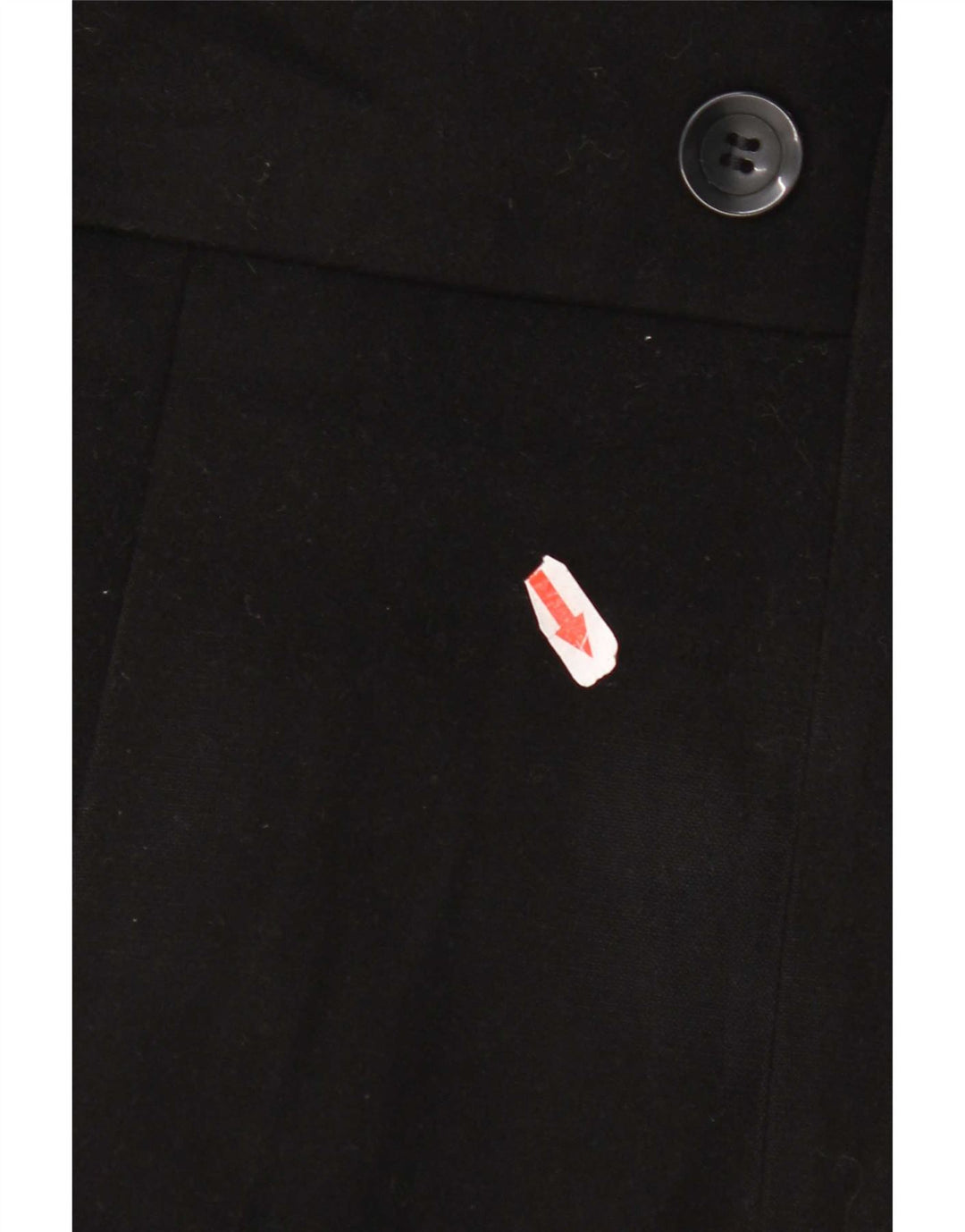 Marks & Spencer Womens Regular Fit Overfrakke UK 10 Small Black Polyester
