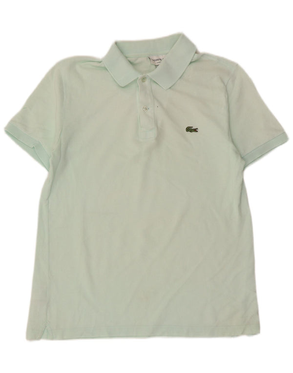 LACOSTE Herre Slim Fit Polo Shirt Størrelse 4 Medium Grøn Bomuld