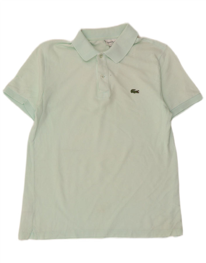 LACOSTE Herre Slim Fit Polo Shirt Størrelse 4 Medium Grøn Bomuld