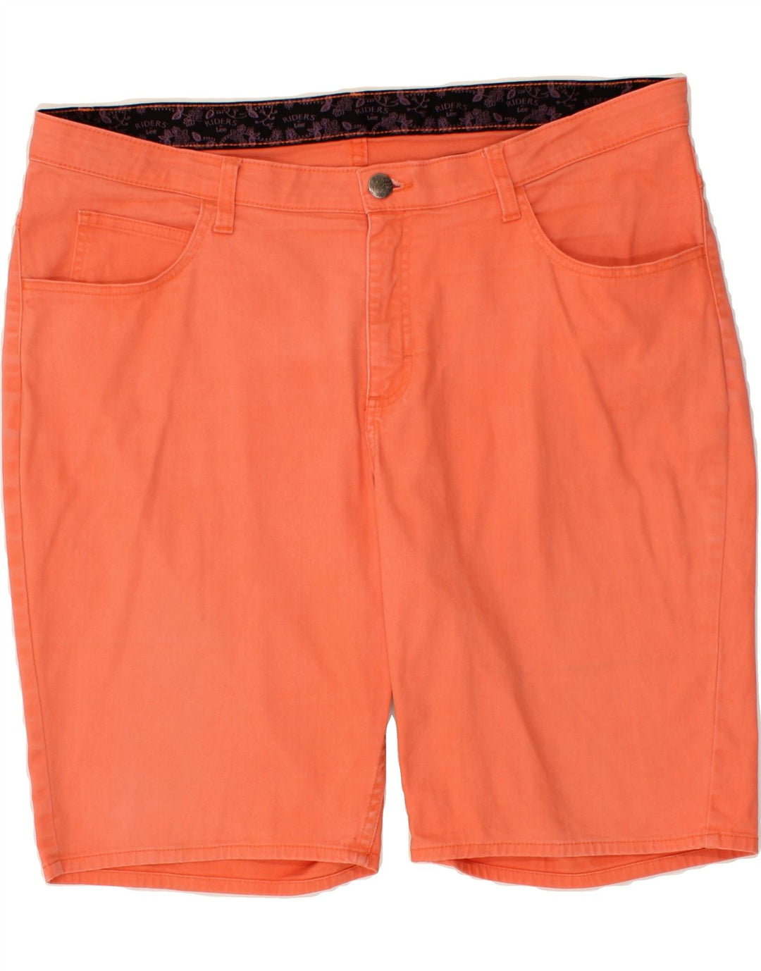 LEE Womens Casual Shorts US 18 2XL W38 Orange Cotton Vintage Lee and Second-Hand Lee from Messina Hembry 