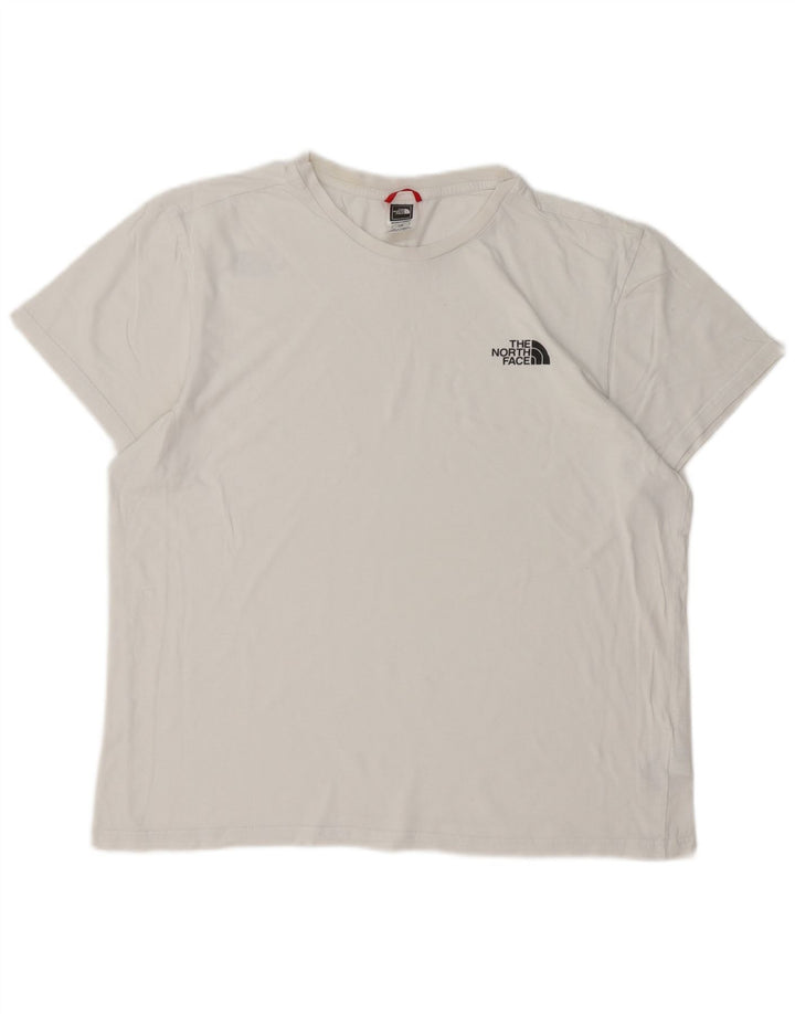 THE NORTH FACE Herre T-Shirt Top Stor Hvid Bomuld