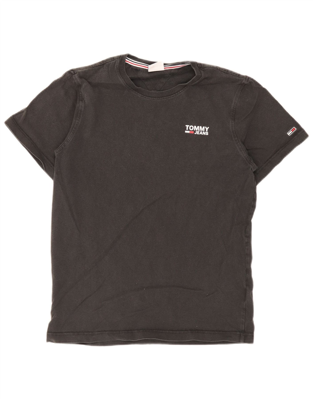 Tommy Hilfiger Herre T-Shirt Top Lille Sort