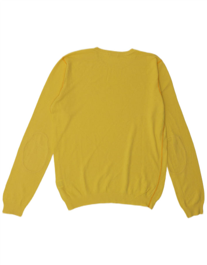 Sun68 Herre sweater med rund hals XL gul bomuld