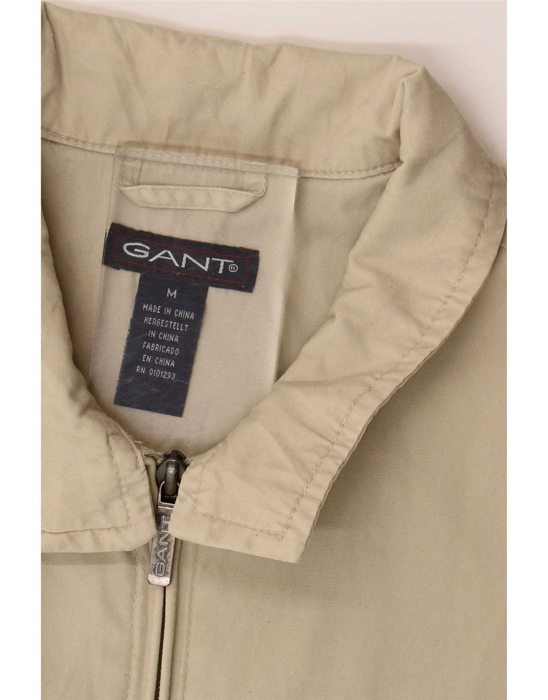 Gant Bomber Jacket UK 38 Medium Beige Bomuld