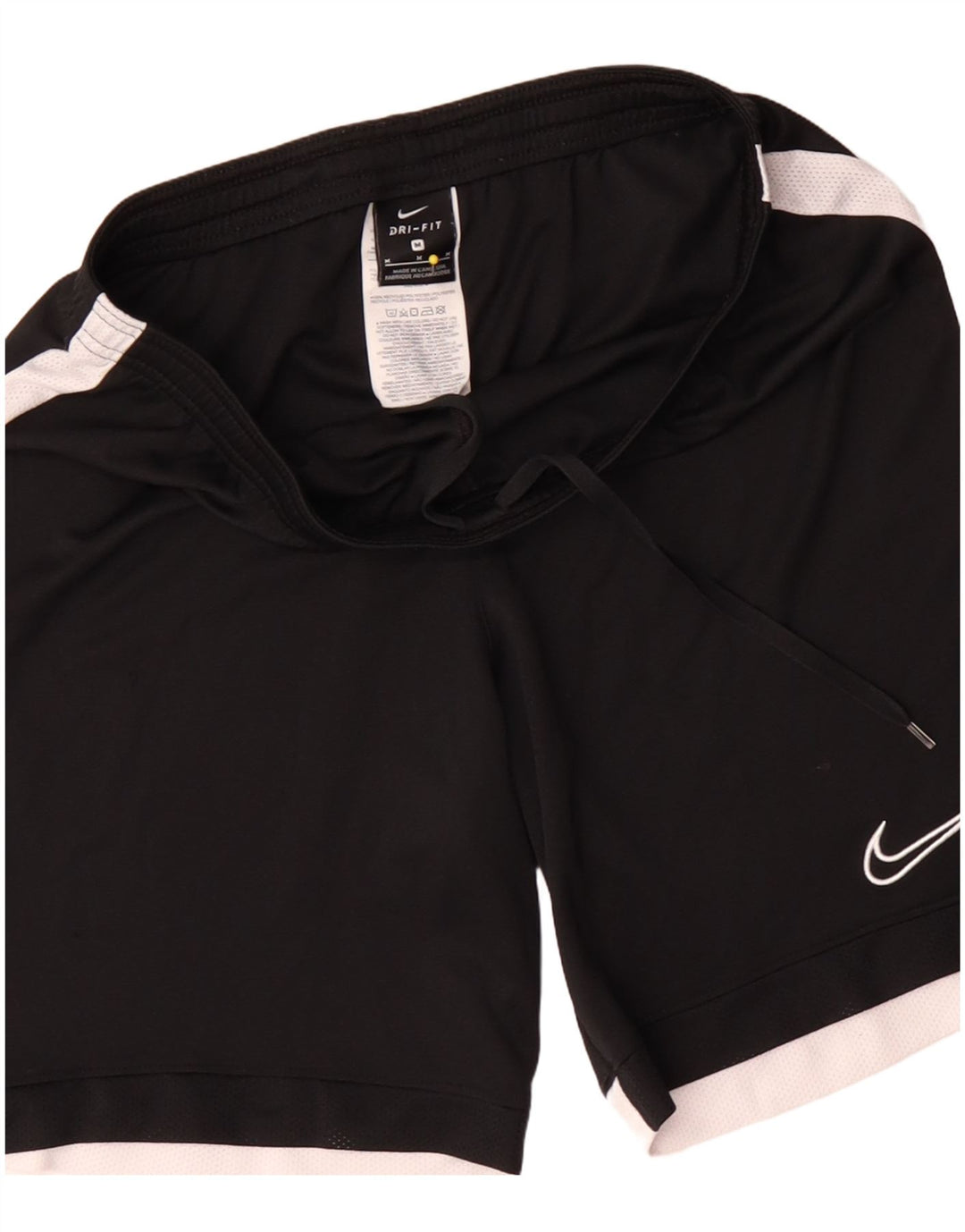 Nike Dame Dri Fit sportsshorts UK 14 Medium Sort Colourblock Polyester
