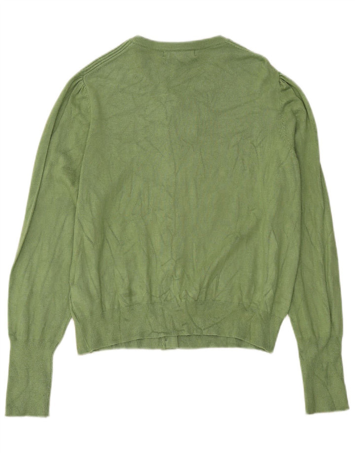Marks & Spencer Womens Bolero Jumper UK 14 Large Green Viscose