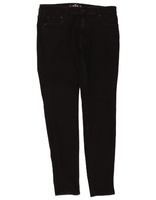 Hollister Skinny Jeans til kvinder W34 L32 Sort bomuld