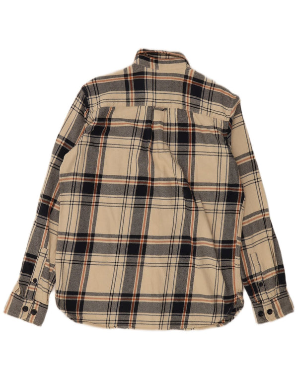 Jack & Jones Herre Regular Fit Flanellskjorte Lille beige ternet bomuld