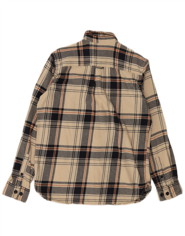 Jack & Jones Herre Regular Fit Flanellskjorte Lille beige ternet bomuld