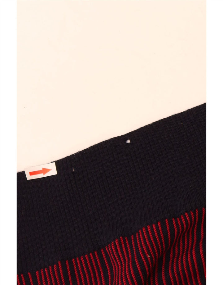 Vintage Herre V-hals sweater IT 52 Stor rød stribet